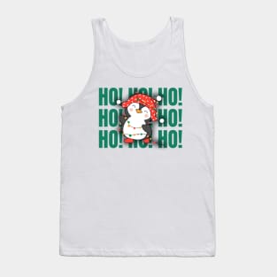 Ho Ho Ho Christmas Penguin Celebration Tank Top